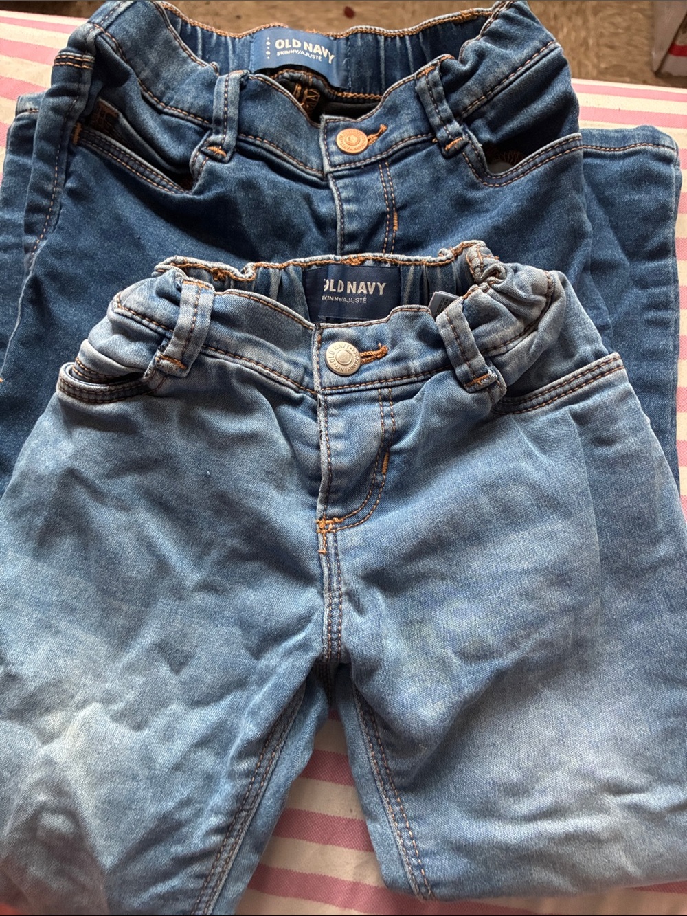 Old Navy Men’s Light & Dark Blue Skinny Jeans Duo